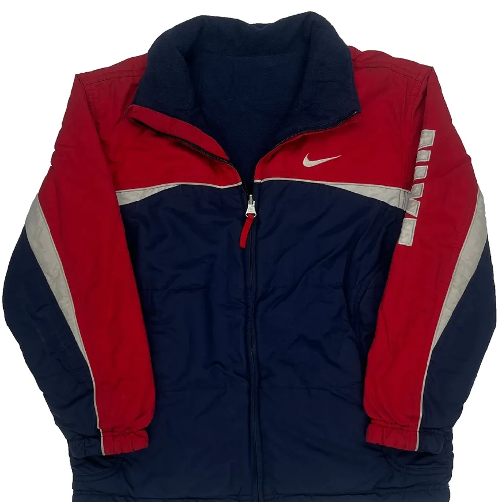 Nike Spellout Puffer - Medium Navy Polyester - Image 4