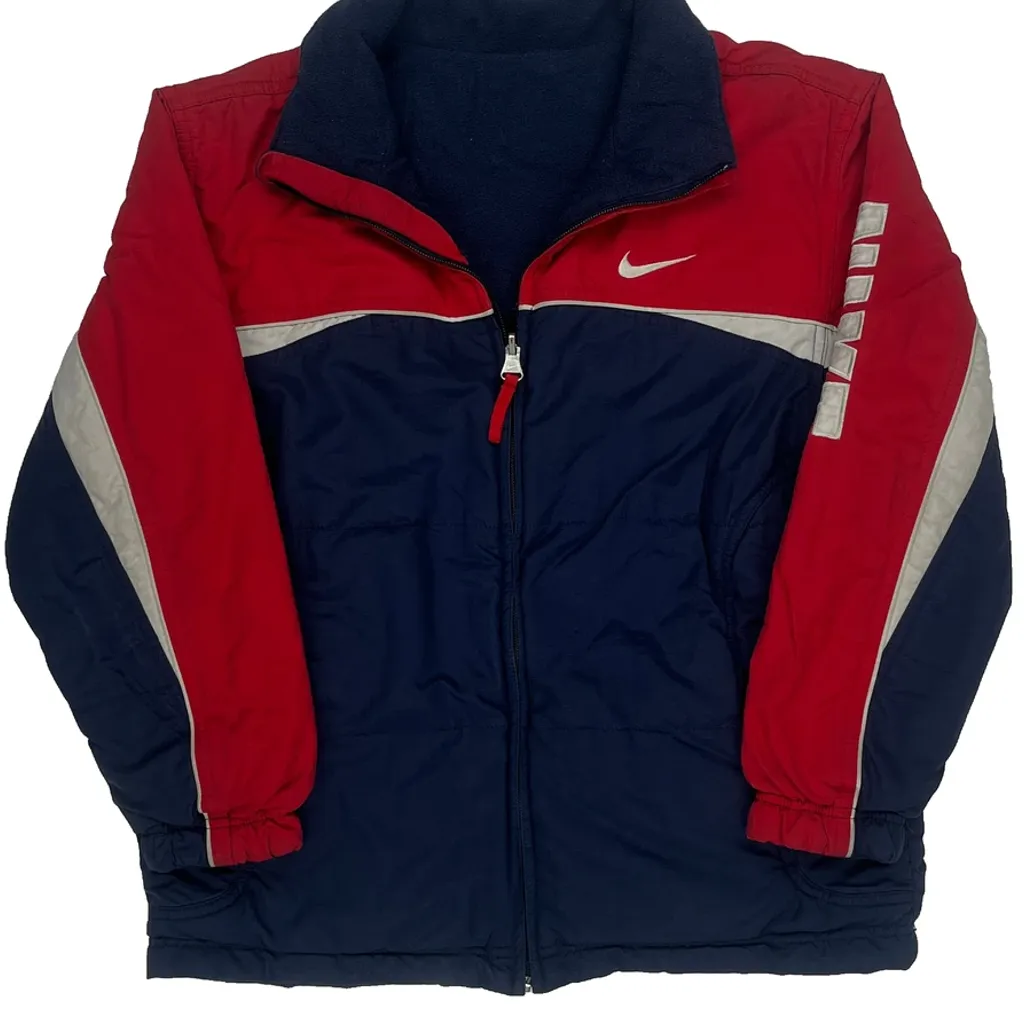 Nike Spellout Puffer - Medium Navy Polyester - Image 5