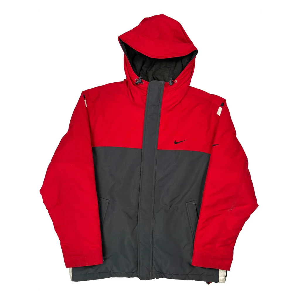 Nike Ski Jacket - Large Gray Polyester