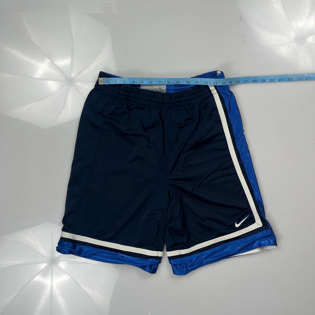 Nike Sport Shorts - 28″ Waist Blue Polyester - Image 3