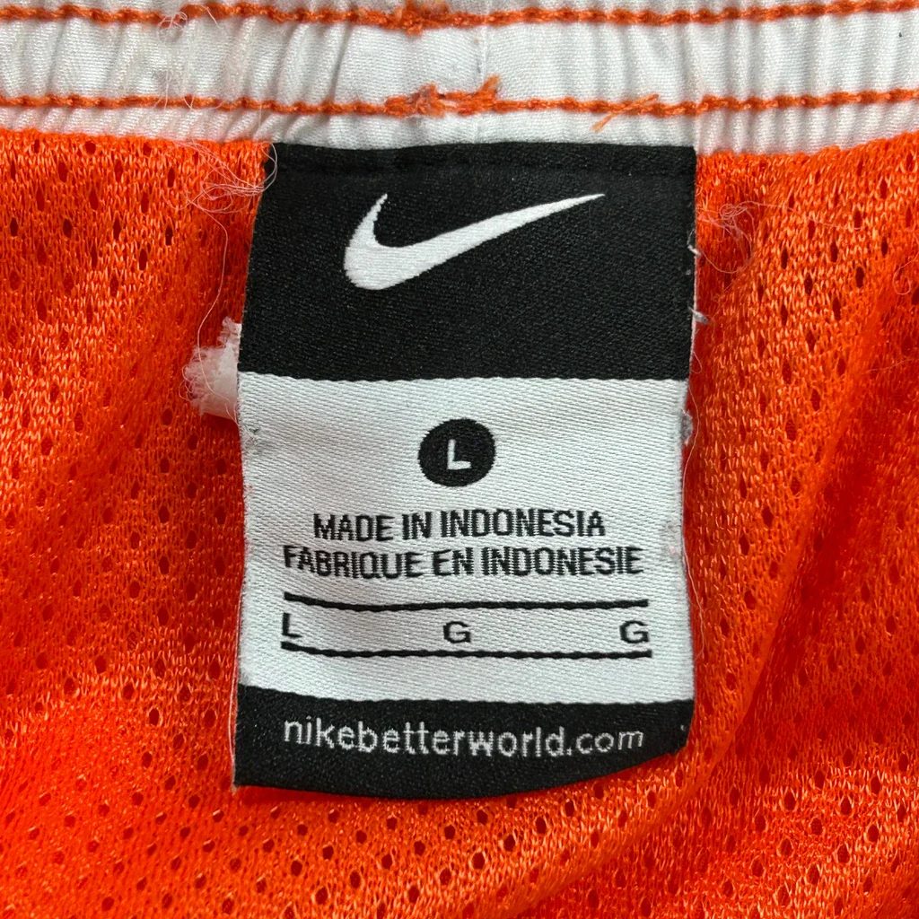 Nike Sport Shorts - Large Orange Polyester - Image 3
