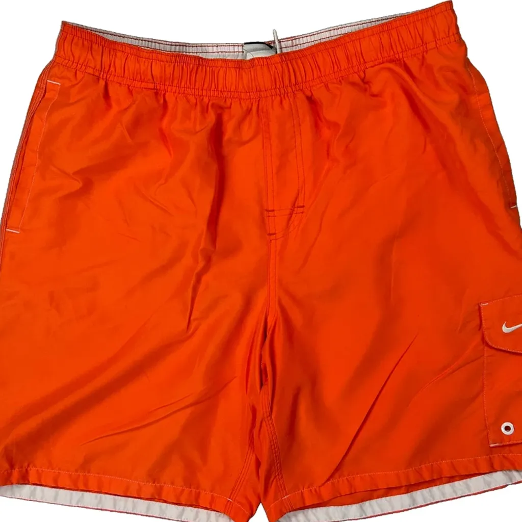 Nike Sport Shorts - Large Orange Polyester - Image 5