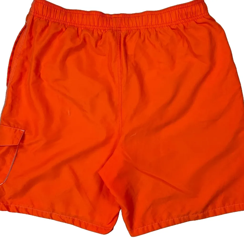 Nike Sport Shorts - Large Orange Polyester - Image 6