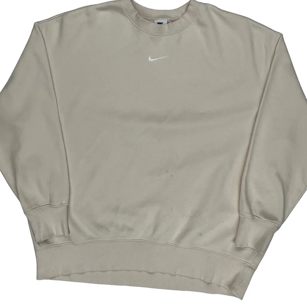 Nike Sweatshirt - Large Beige Cotton - Image 4