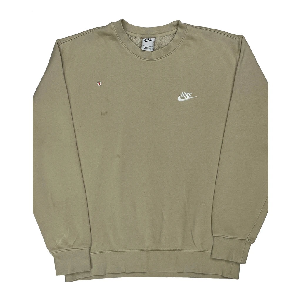 Nike Sweatshirt - Large Beige Cotton - Image 2