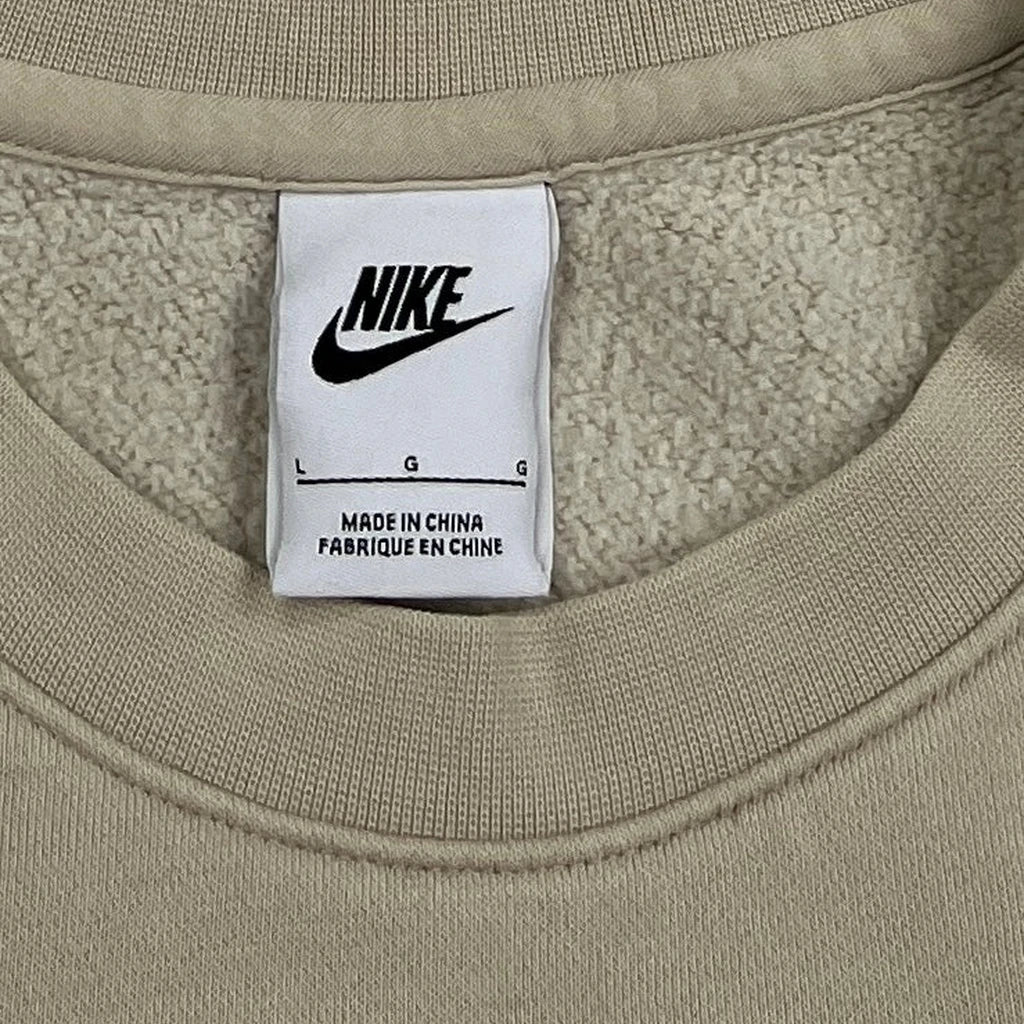 Nike Sweatshirt - Large Beige Cotton - Image 4