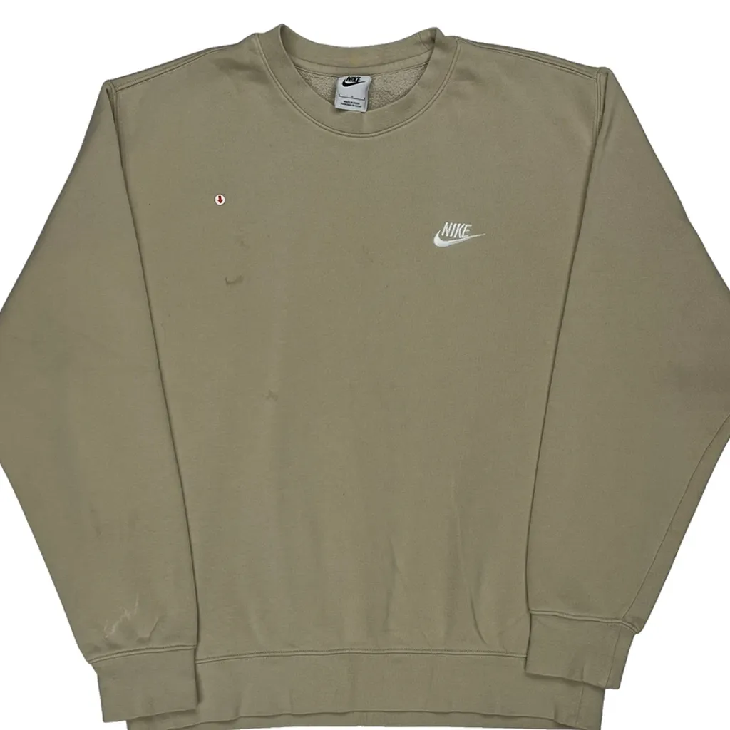 Nike Sweatshirt - Large Beige Cotton - Image 5