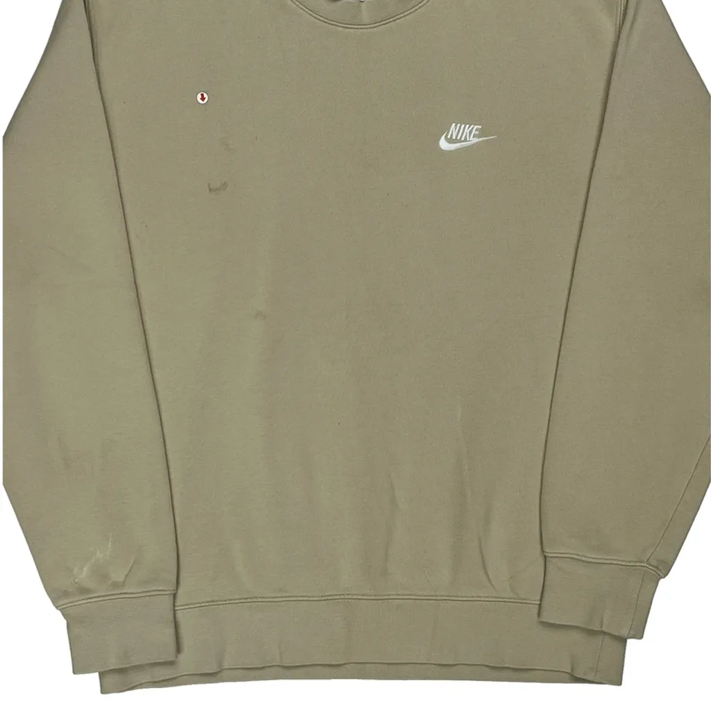 Nike Sweatshirt - Large Beige Cotton - Image 8