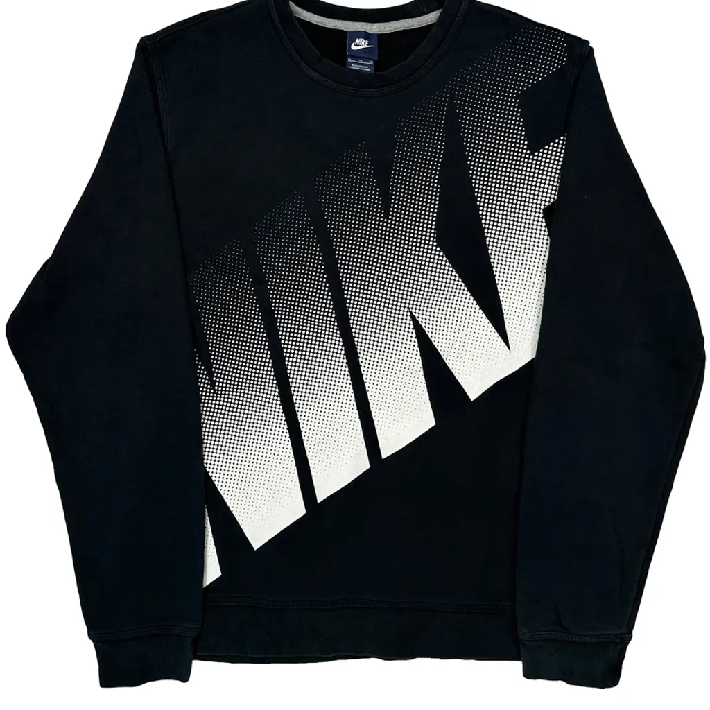 Nike Spellout Sweatshirt - XL Black Cotton - Image 4