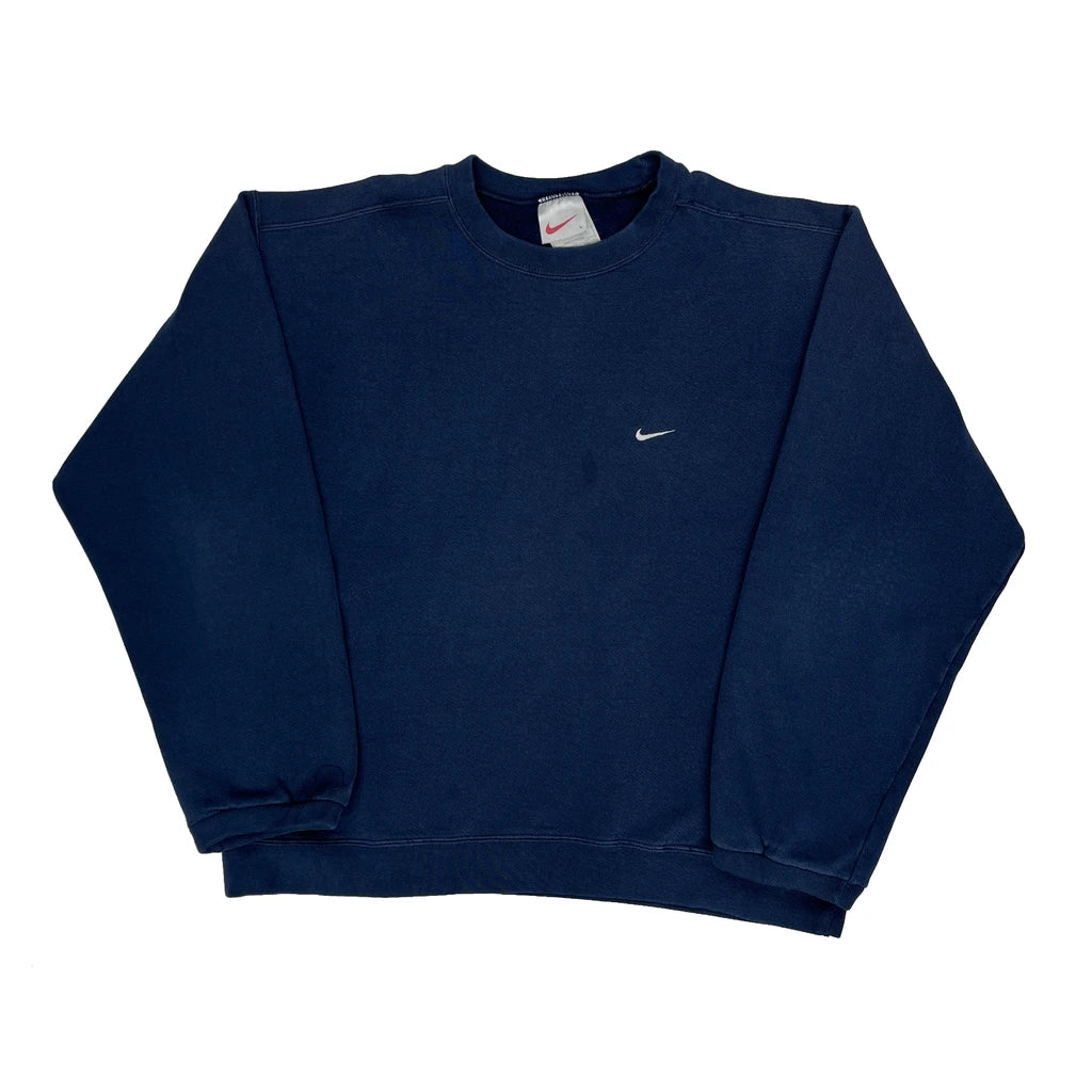 Nike Sweatshirt - Large Blue Cotton