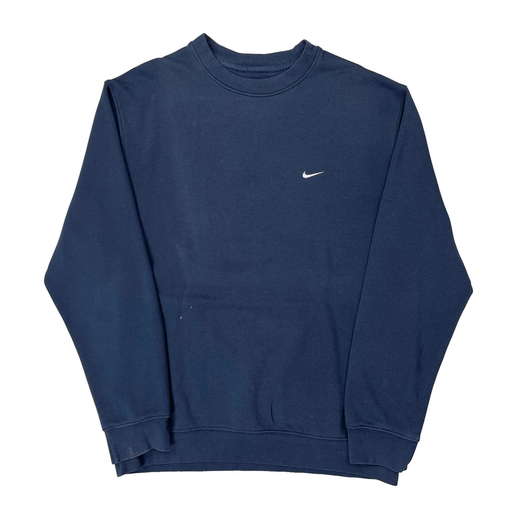 Nike Sweatshirt - Large Blue Cotton