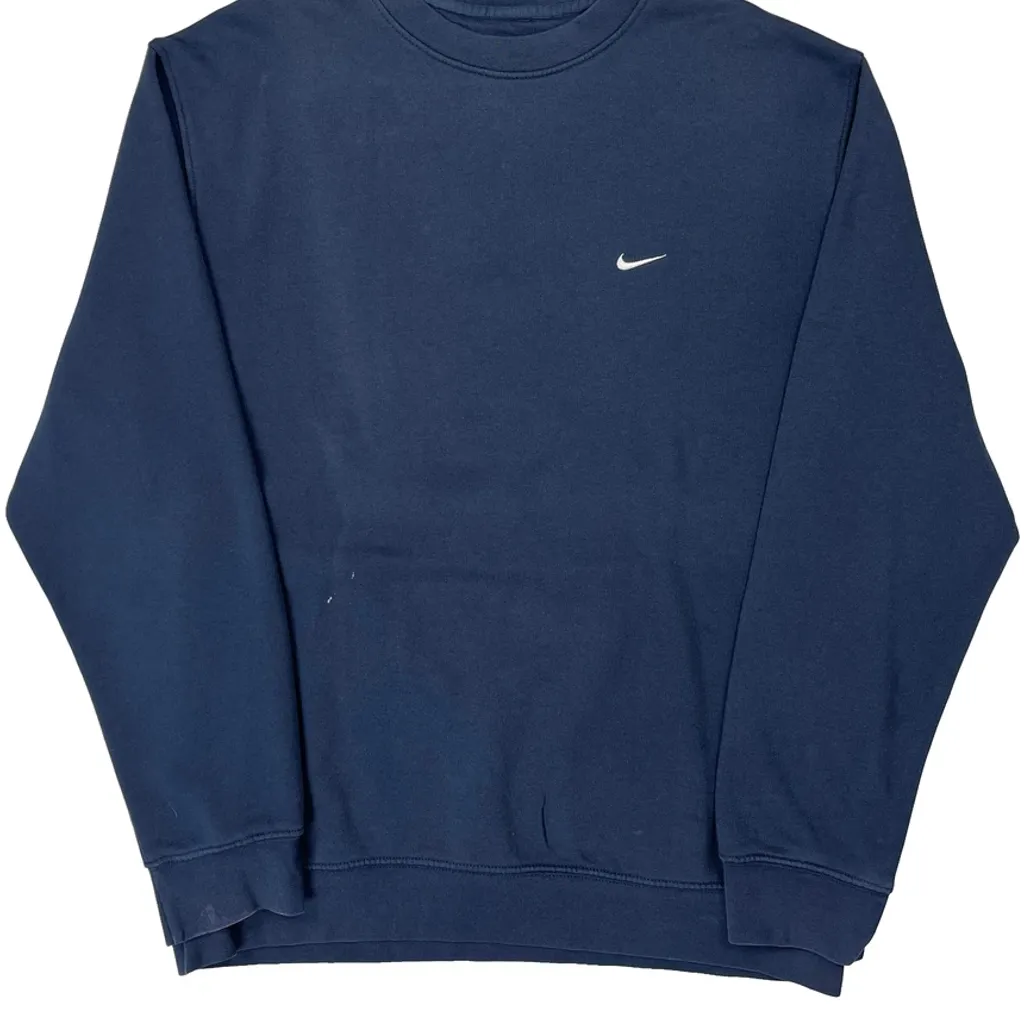 Nike Sweatshirt - Large Blue Cotton - Image 4