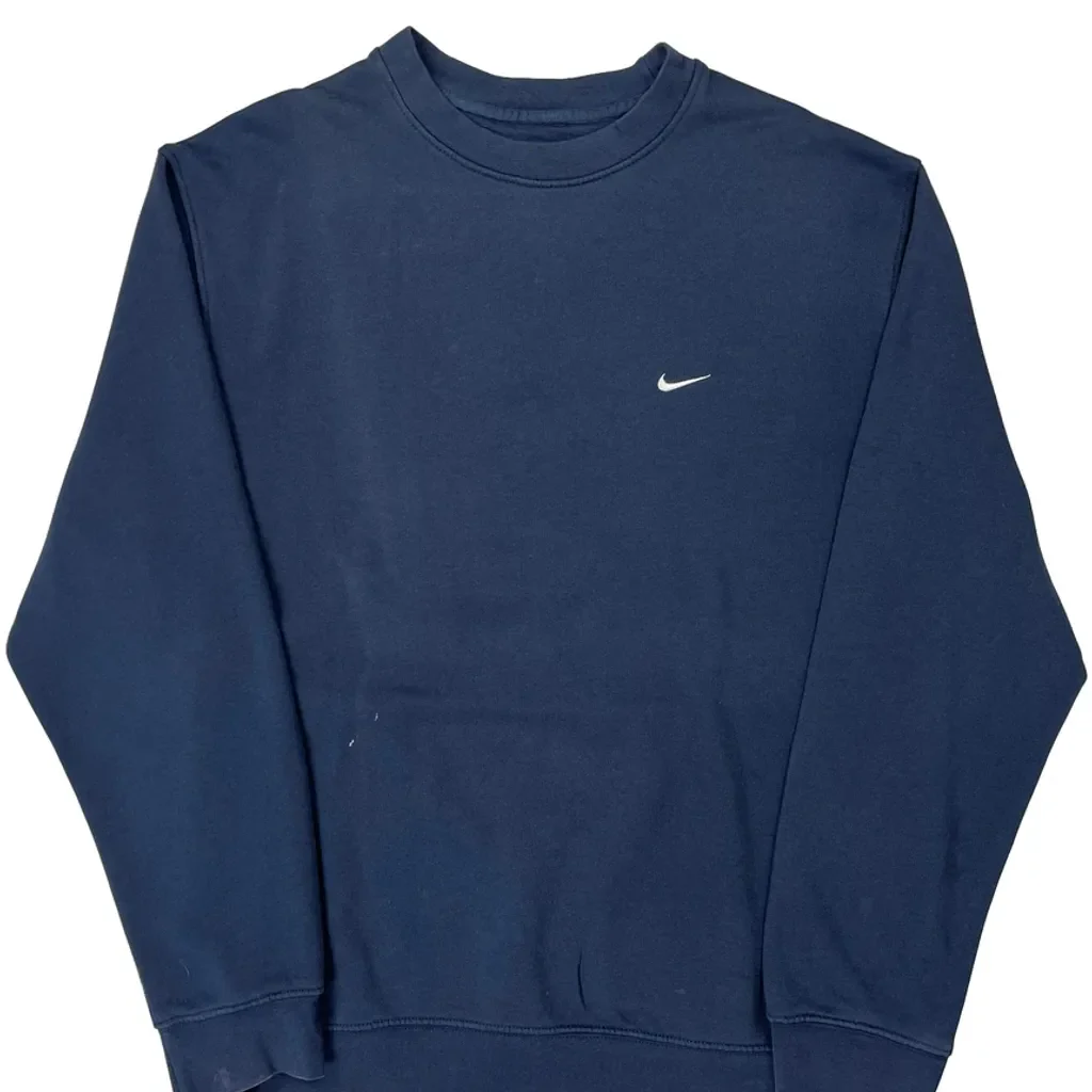 Nike Sweatshirt - Large Blue Cotton - Image 5
