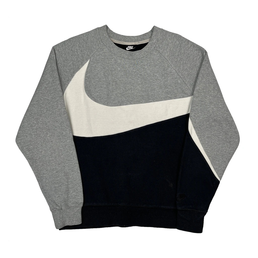 Nike Sweatshirt - Large Gray Cotton