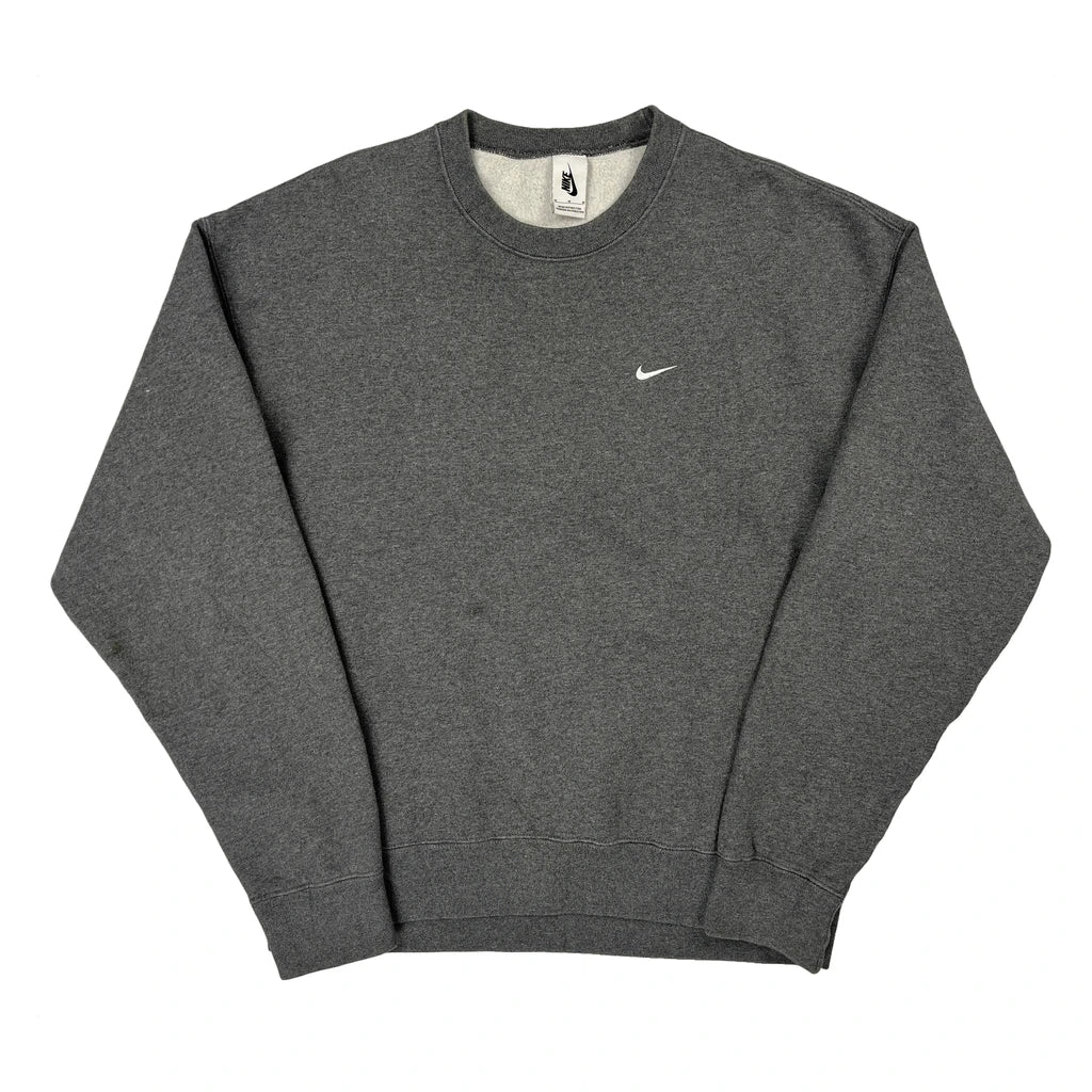 Nike Sweatshirt - Medium Gray Cotton Blend