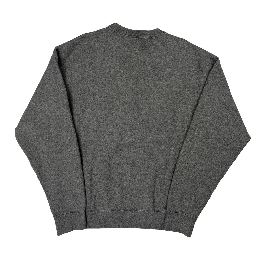 Nike Sweatshirt - Medium Gray Cotton Blend - Image 2