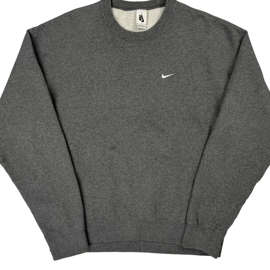 Nike Sweatshirt - Medium Gray Cotton Blend - Image 4