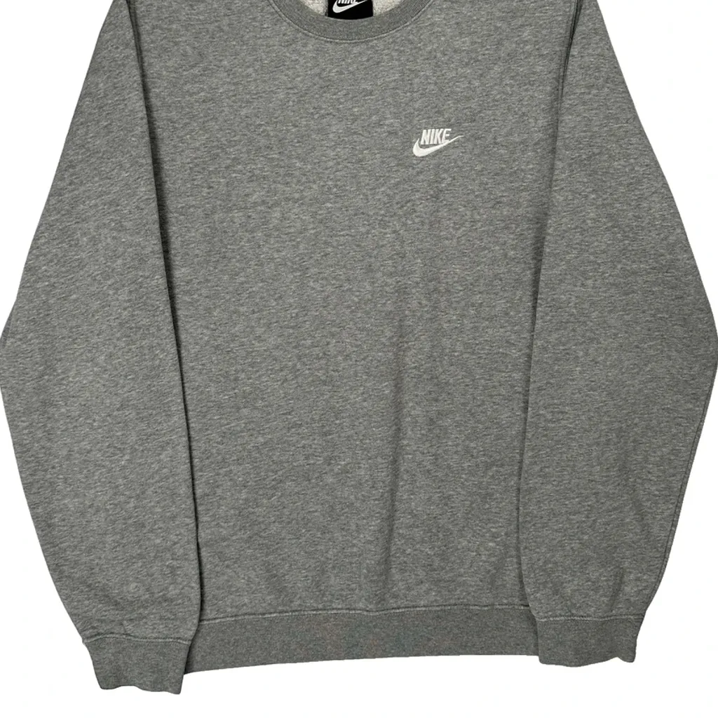 Nike Sweatshirt - Small Gray Cotton - Image 4
