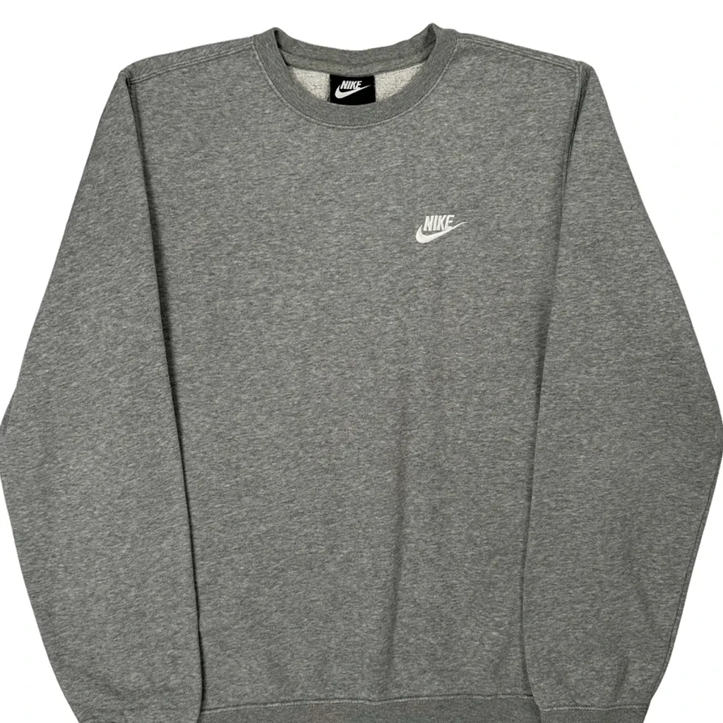 Nike Sweatshirt - Small Gray Cotton - Image 5
