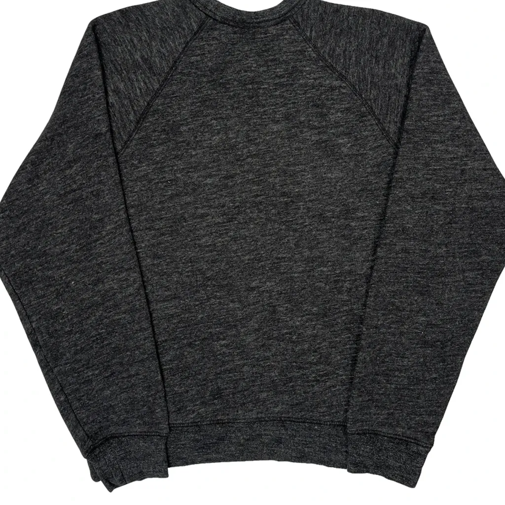 Nike Spellout Sweatshirt - Small Gray Cotton Blend - Image 6