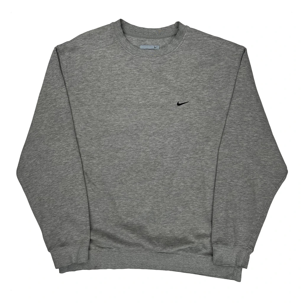 Nike Sweatshirt - XL Gray Cotton Blend