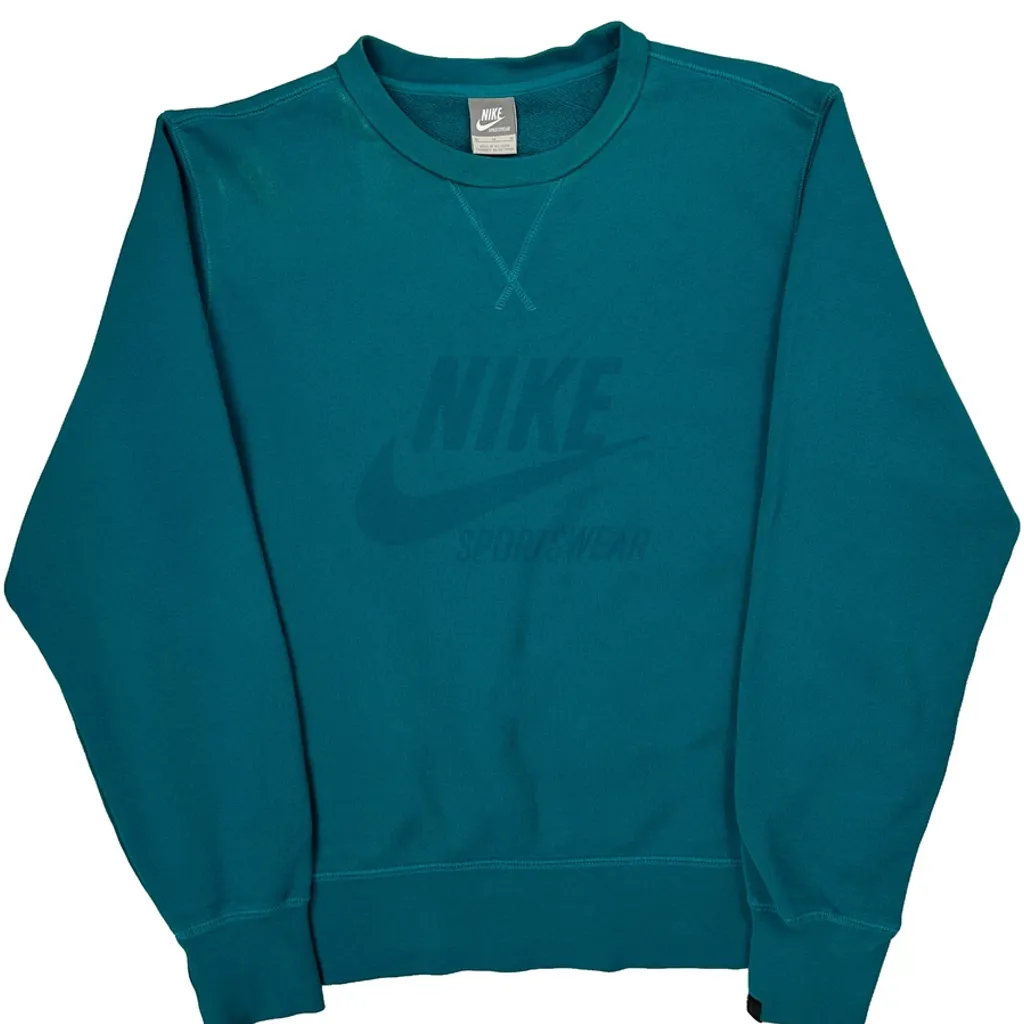Nike Sweatshirt - Medium Green Cotton - Image 4