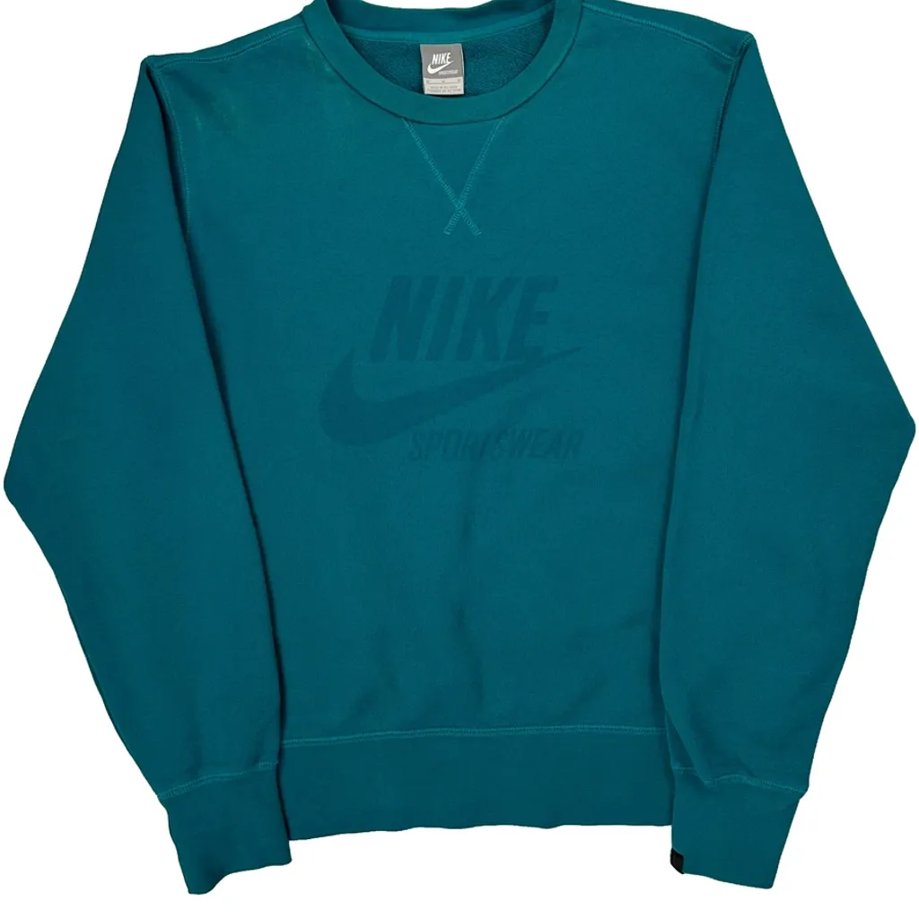 Nike Sweatshirt - Medium Green Cotton - Image 5