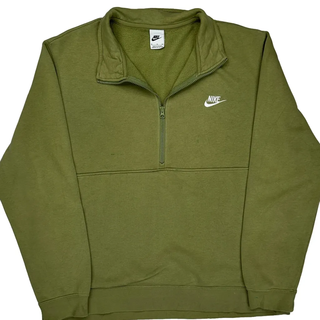 Nike Sweatshirt - XL Green Cotton - Image 4