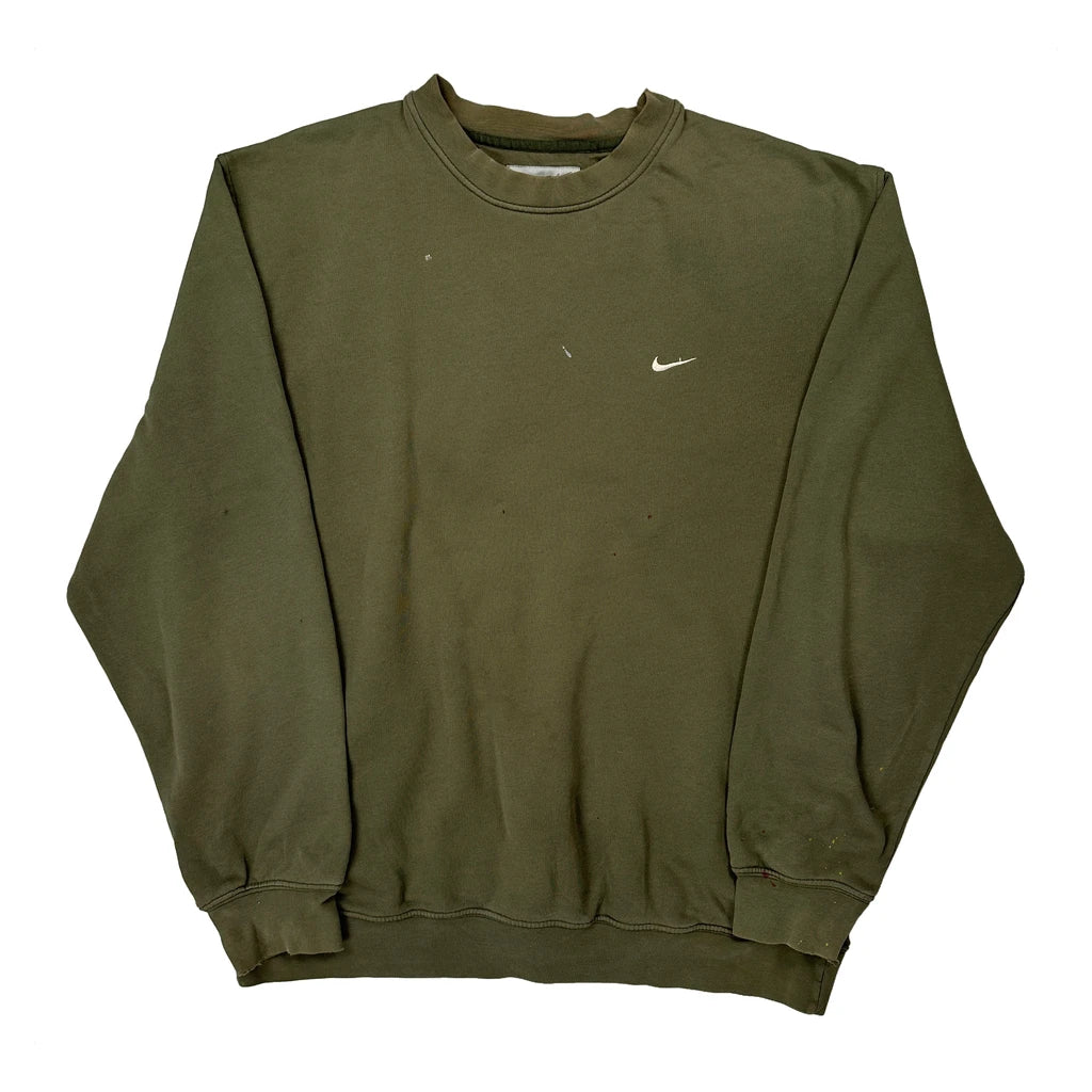 Nike Sweatshirt - XL Green Cotton