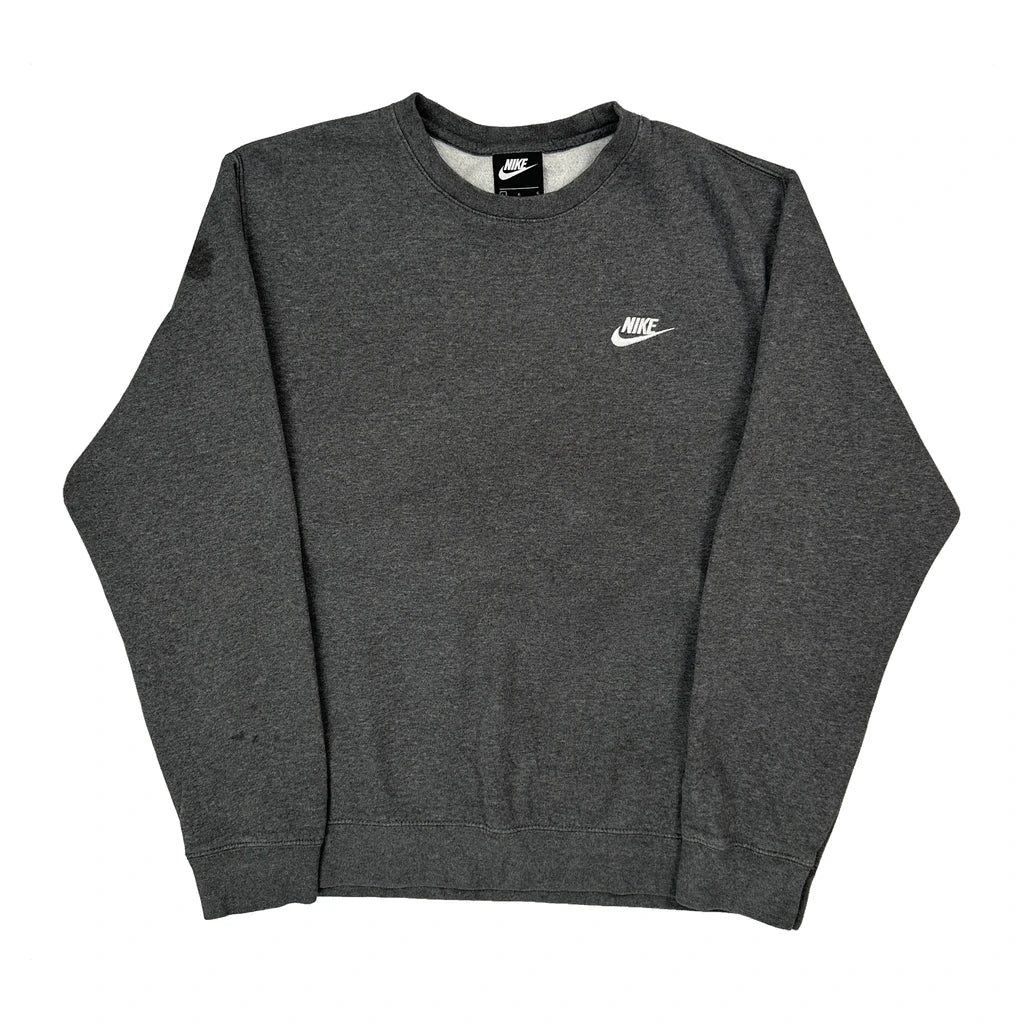 Nike Sweatshirt - Large Grey Cotton