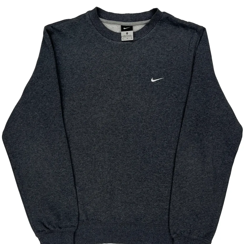 Nike Sweatshirt - Medium Grey Cotton Blend - Image 4