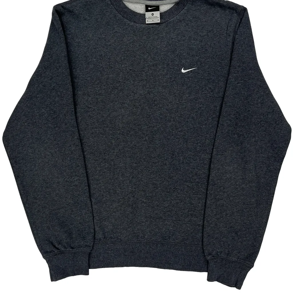Nike Sweatshirt - Medium Grey Cotton Blend - Image 5