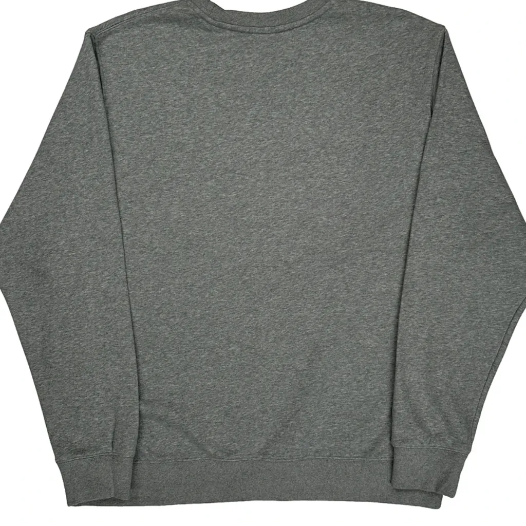 Nike Sweatshirt - XL Grey Cotton Blend - Image 6