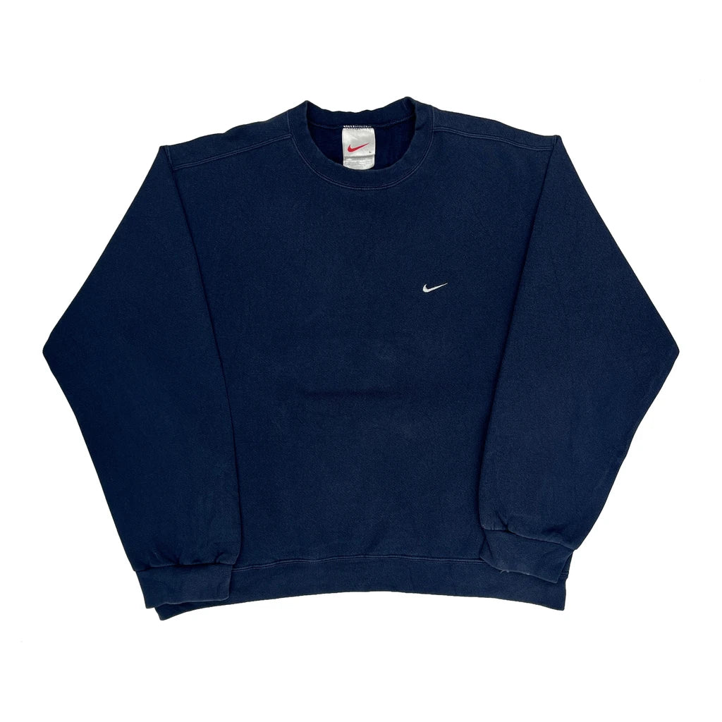 Nike Sweatshirt - Large Navy Cotton