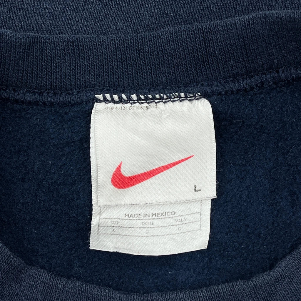 Nike Sweatshirt - Large Navy Cotton - Image 3