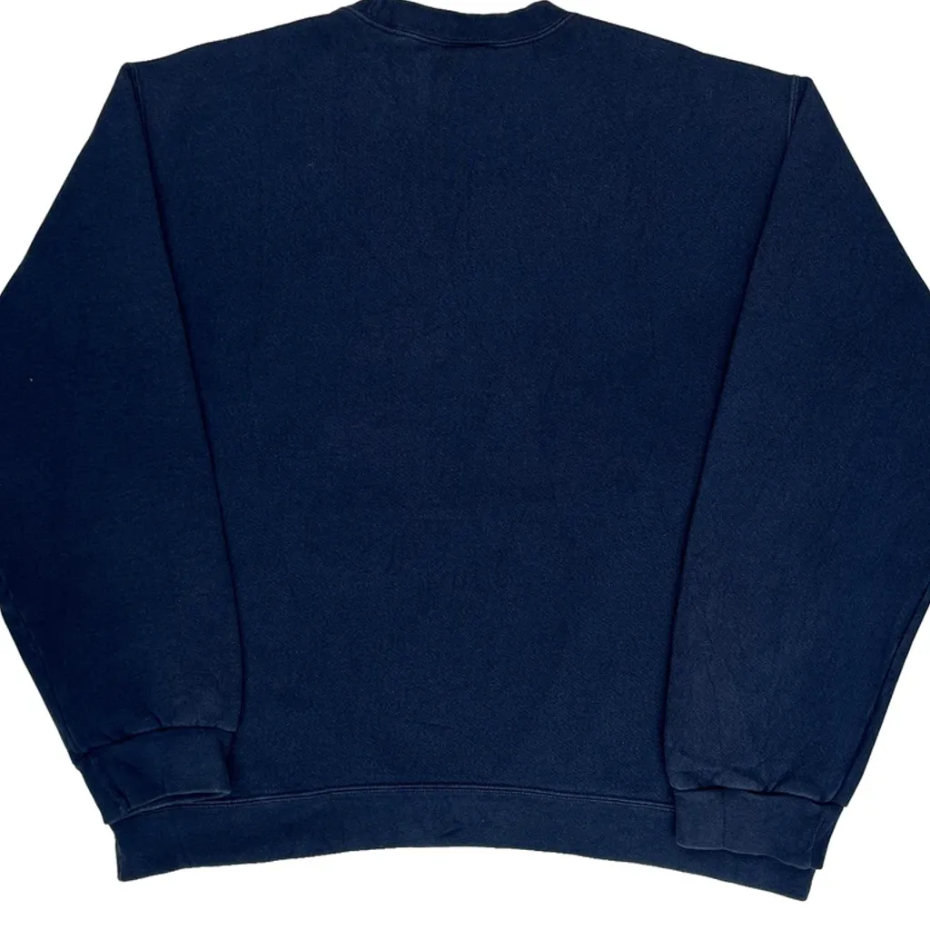 Nike Sweatshirt - Large Navy Cotton - Image 6