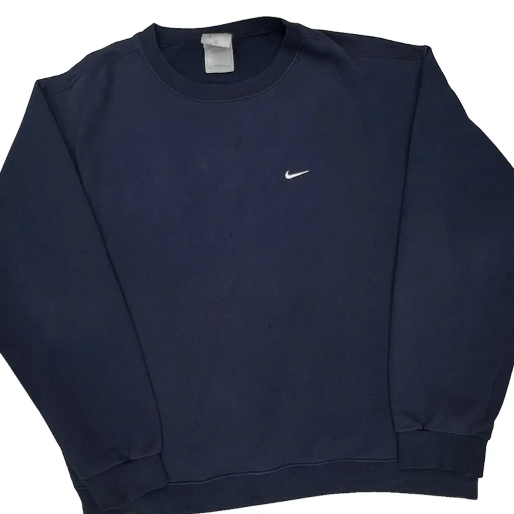 Nike Sweatshirt - XL Navy Cotton - Image 5