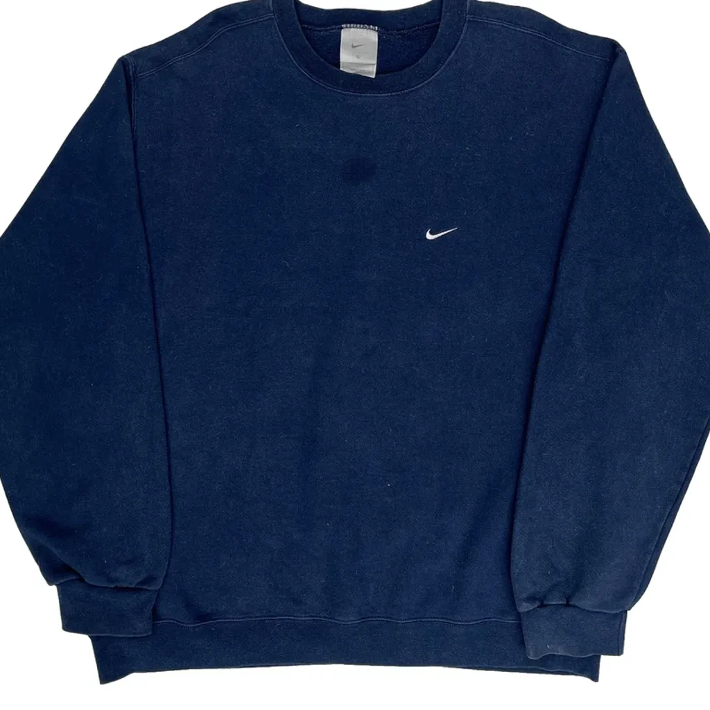 Nike Sweatshirt - XL Navy Cotton - Image 5
