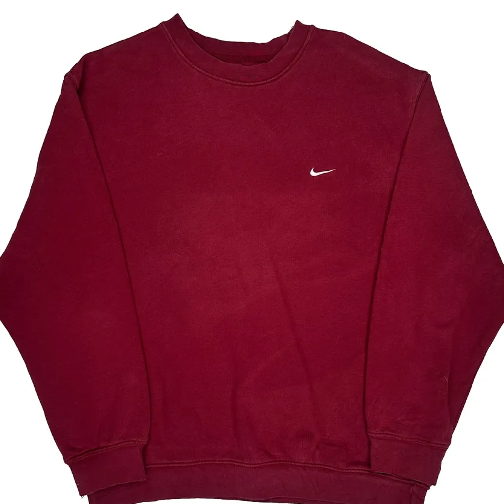 Nike Sweatshirt - XL Red Cotton - Image 6