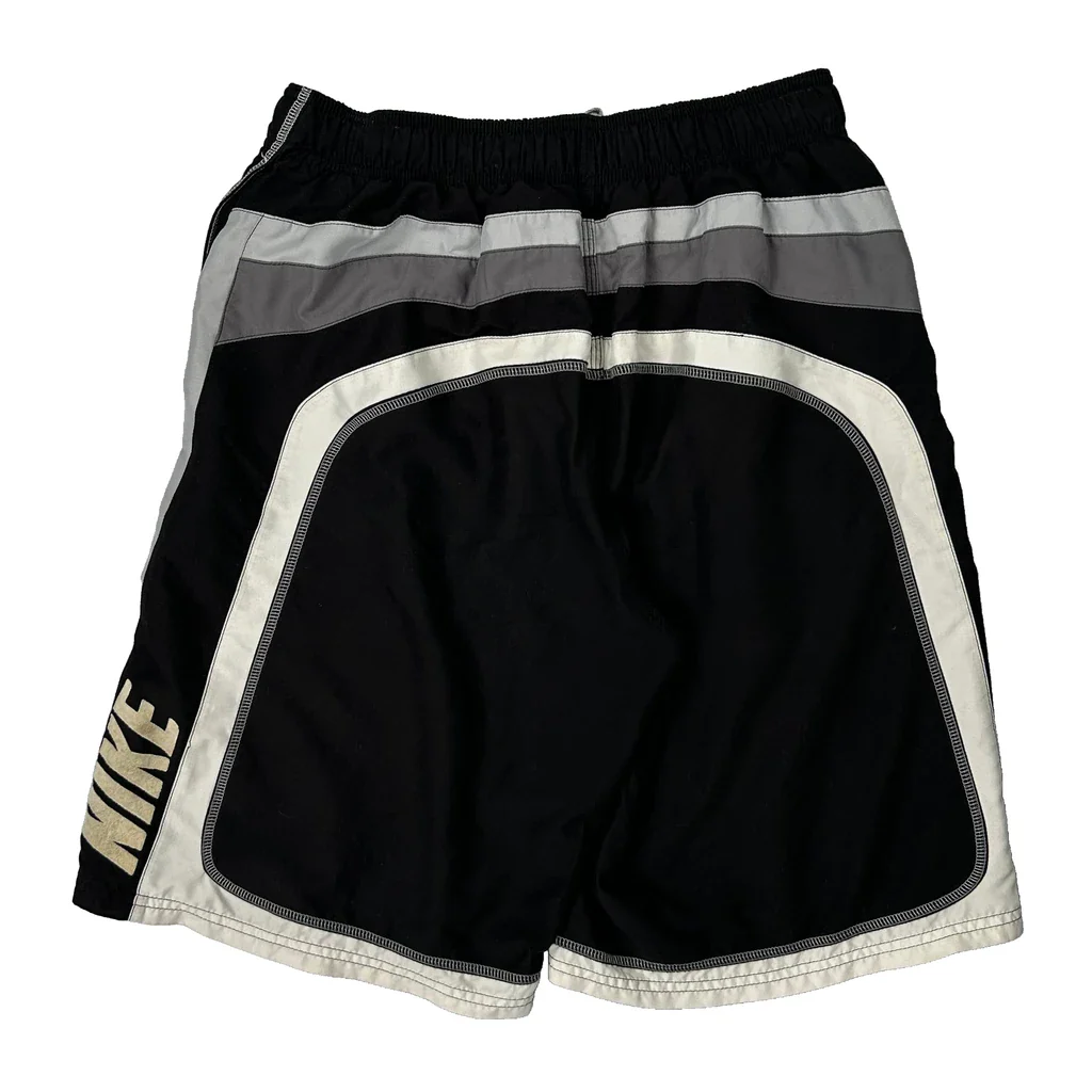 Nike Swim Shorts - Medium Black Polyester - Image 2