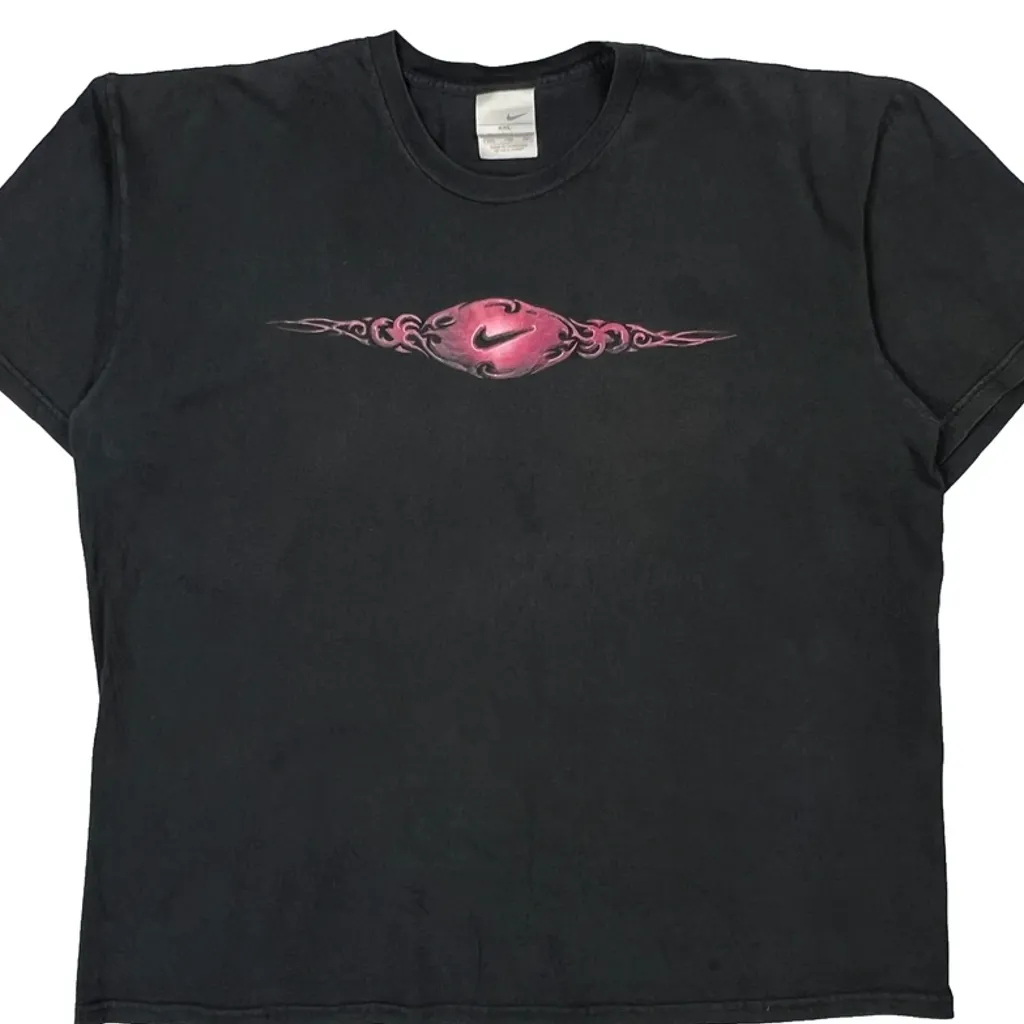 Nike Graphic T-Shirt - 2XL Black Cotton - Image 5