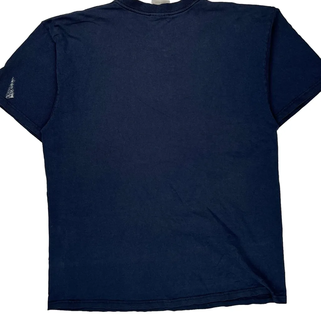 Nike Graphic T-Shirt - Large Blue Cotton - Image 6
