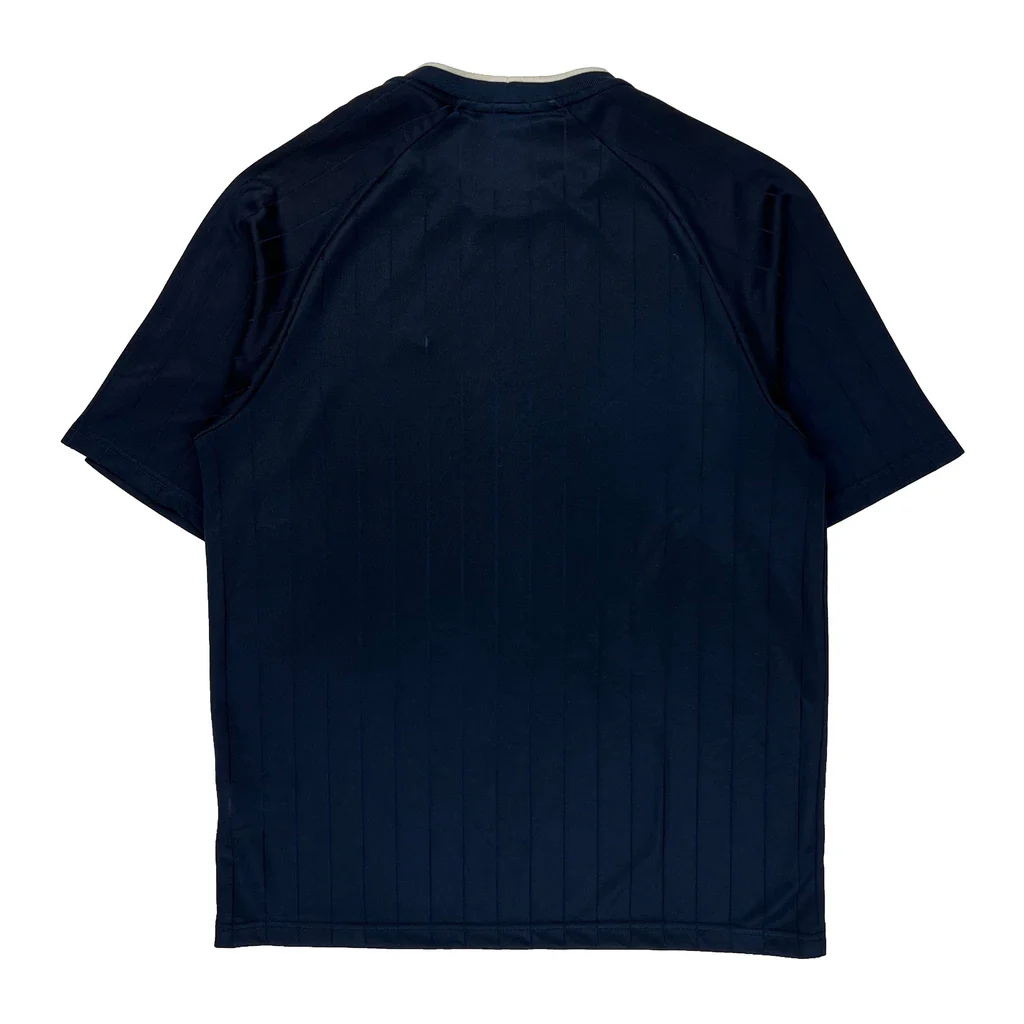 Nike Striped T-Shirt - Medium Blue Polyester - Image 2