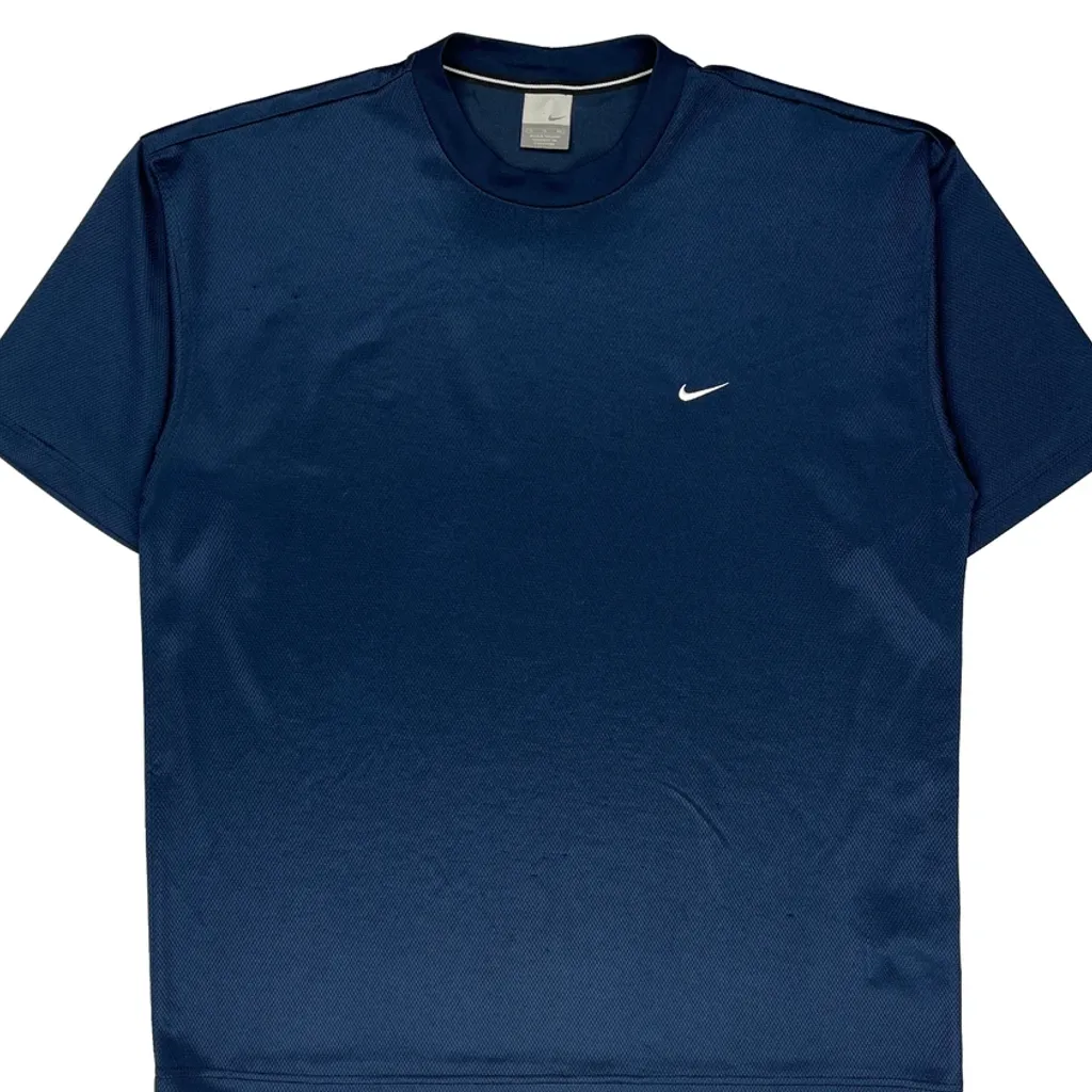 Nike T-Shirt - XL Blue Polyester - Image 4