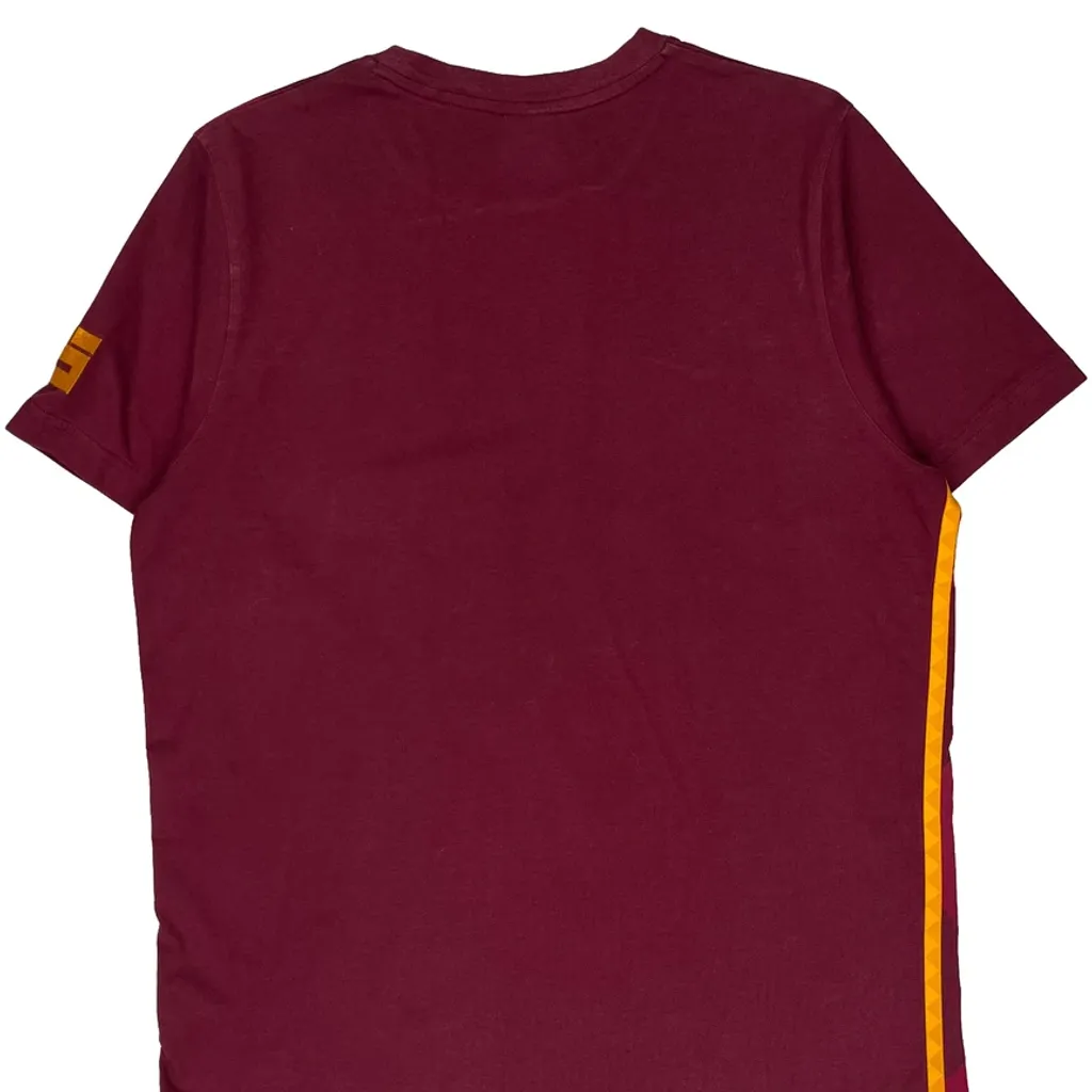 Nike Argyle T-Shirt - Large Burgundy Cotton - Image 6