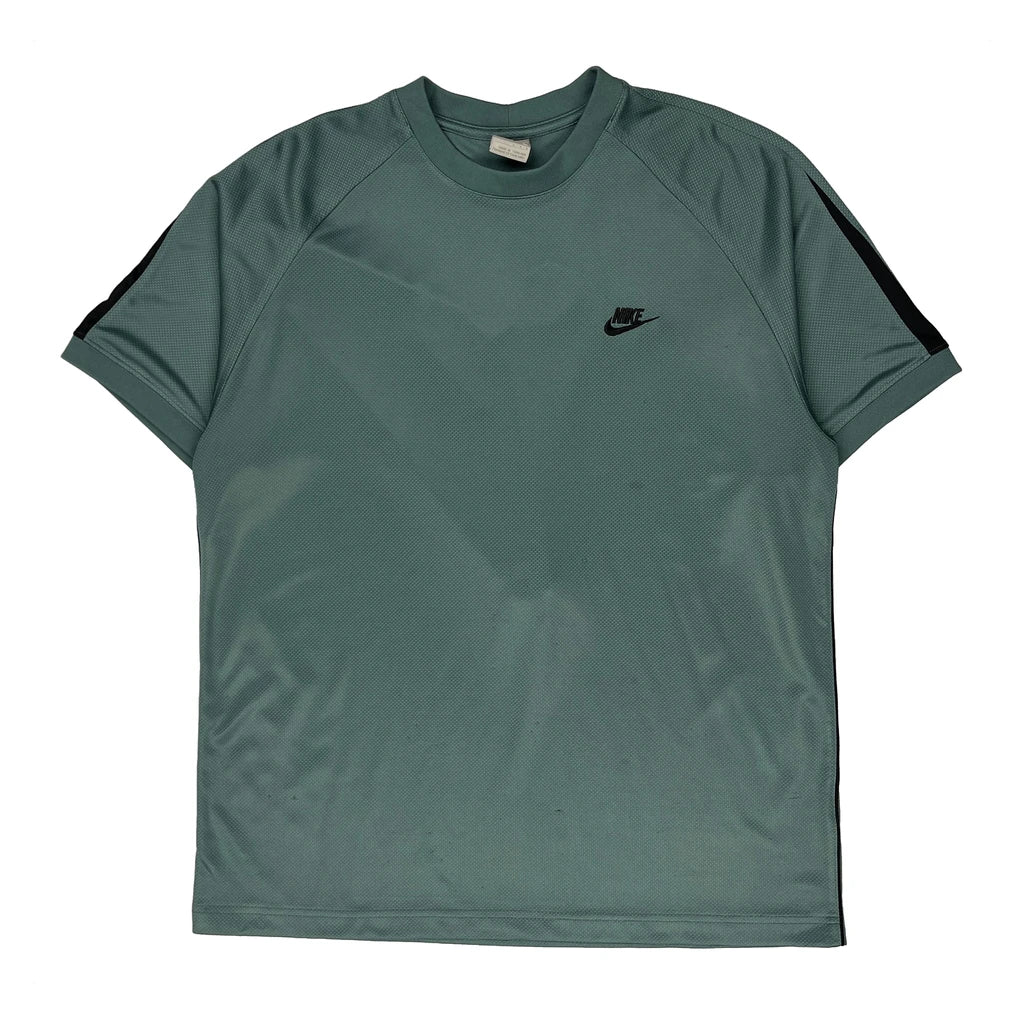 Nike T-Shirt - Large Green Polyester
