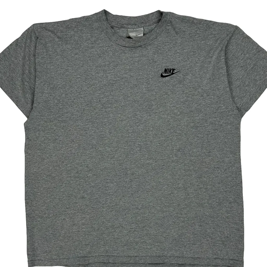 Nike T-Shirt - Large Grey Cotton - Image 5