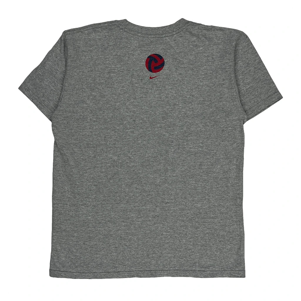 Nike T-Shirt - Large Grey Cotton - Image 2