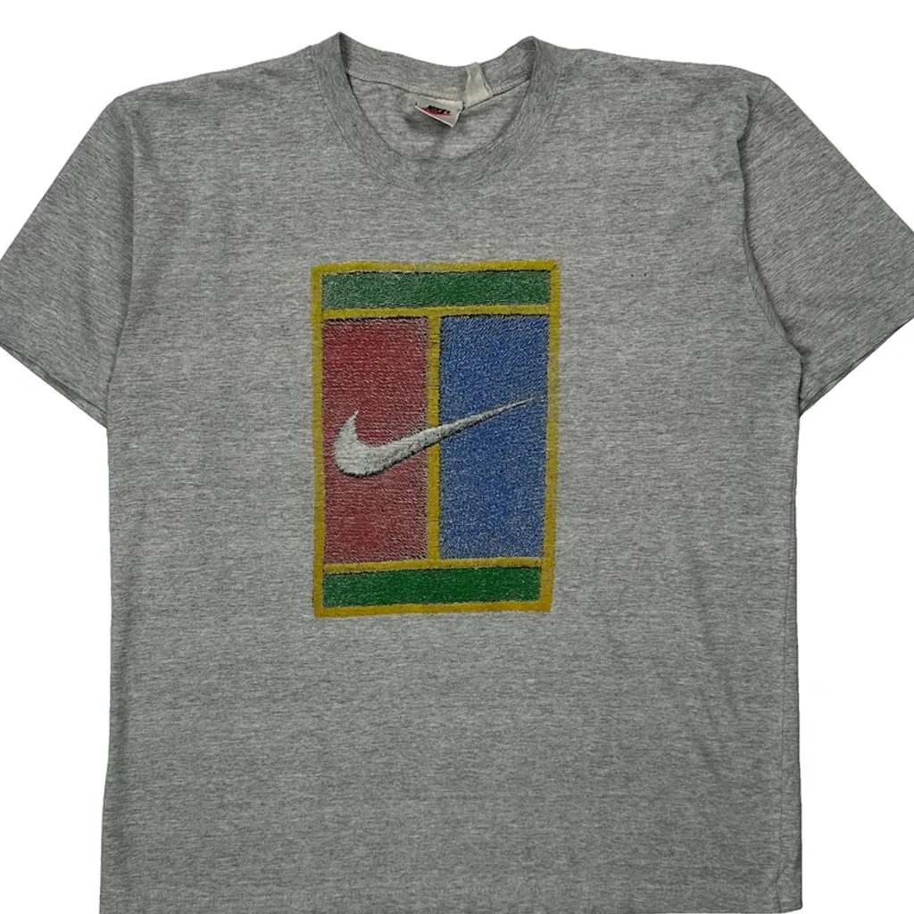 Nike Graphic T-Shirt - Medium Grey Cotton - Image 6