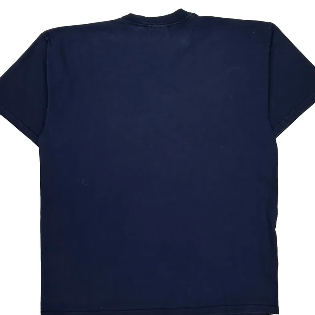 Nike T-Shirt - Large Navy Cotton - Image 6